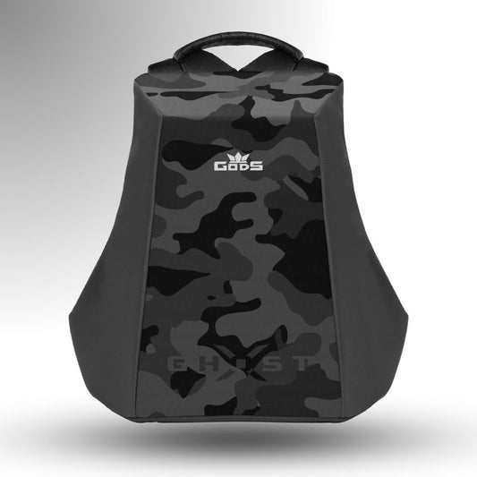 Ghost X Black Camouflage : Hard Shell Anti-Theft 25 Liters laptop Backpack with Water-Resistant Fabric