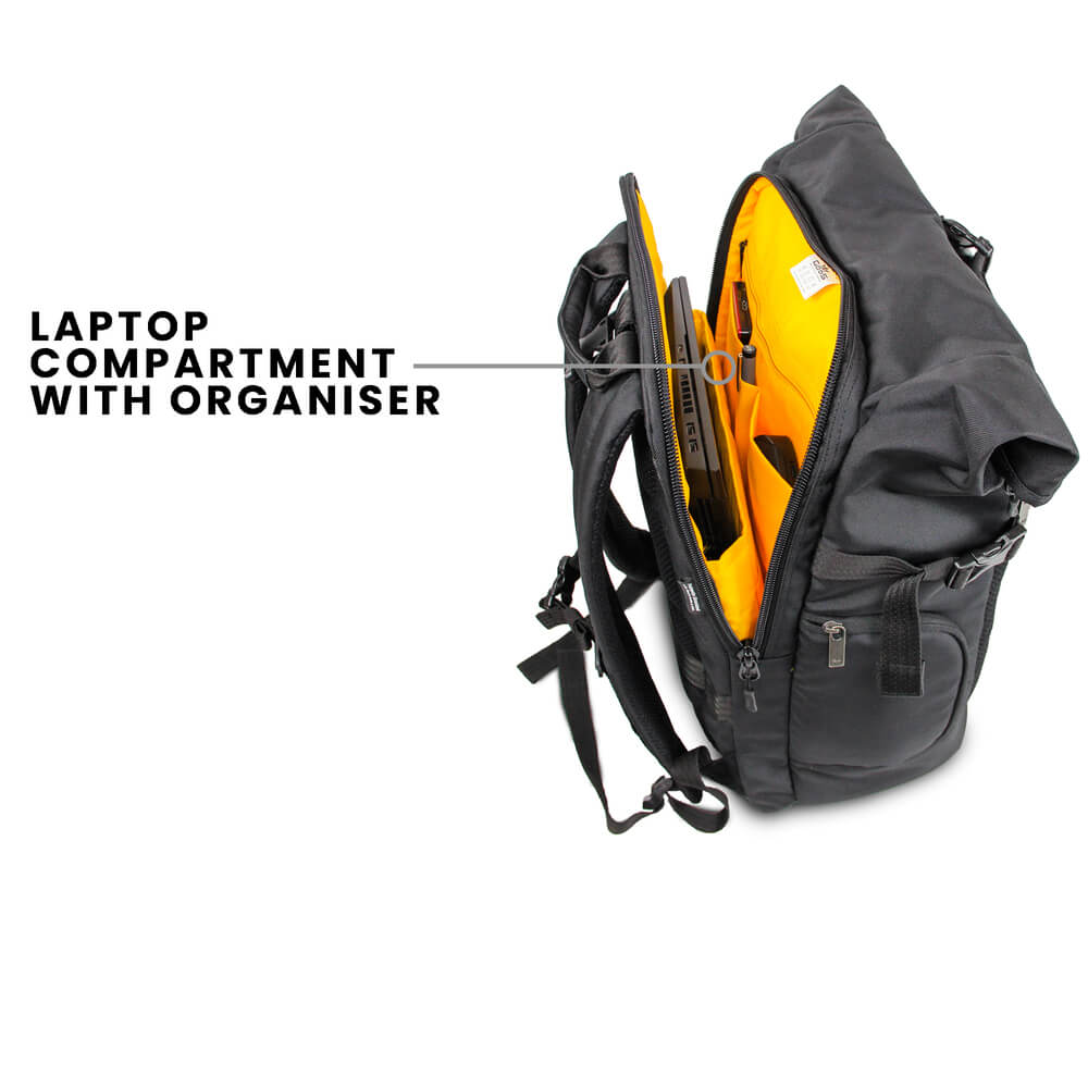 RAPTR ROLL-TOP PADDED LAPTOP COMPARTMENT